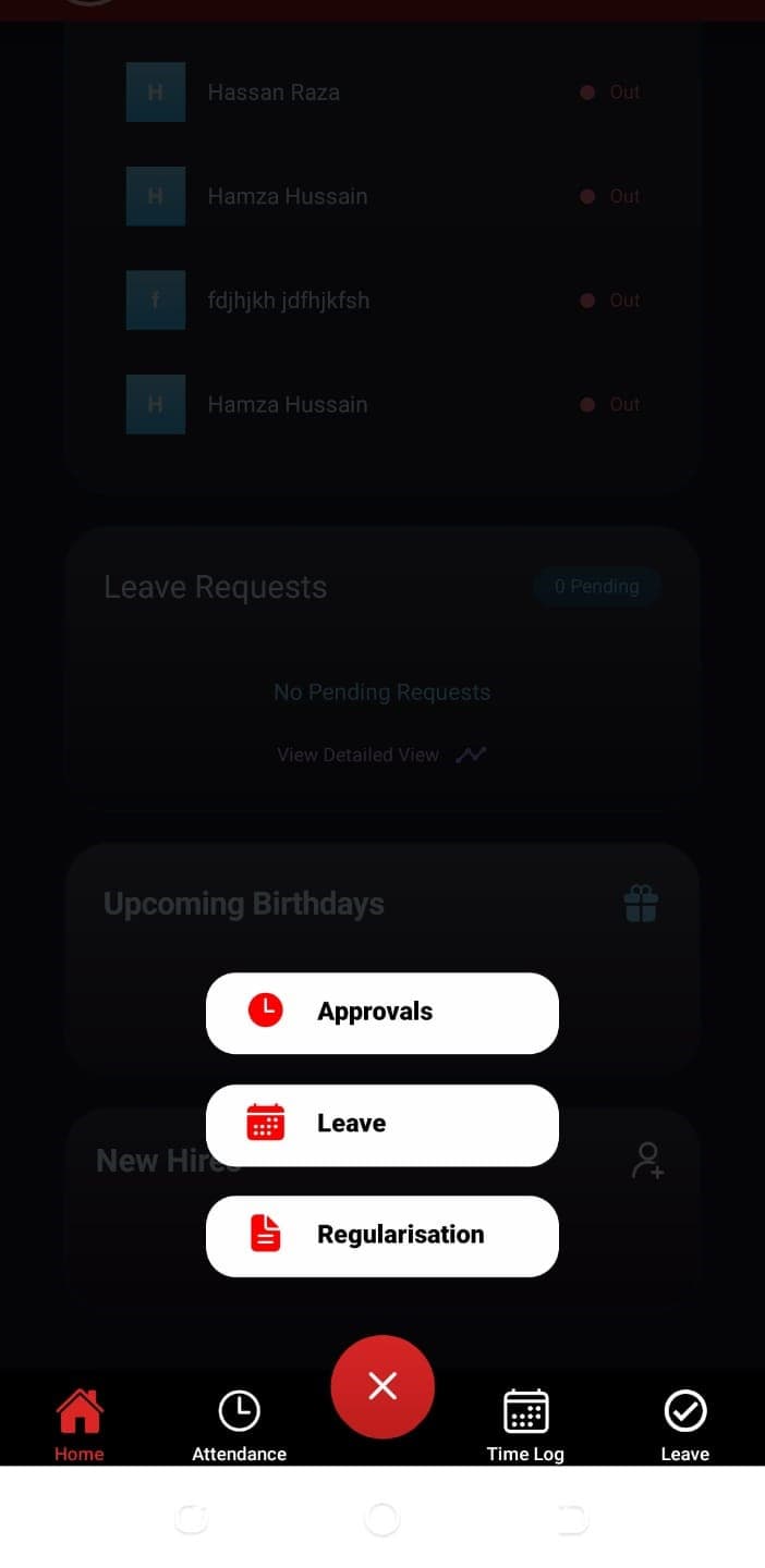 HRM Mobile Application