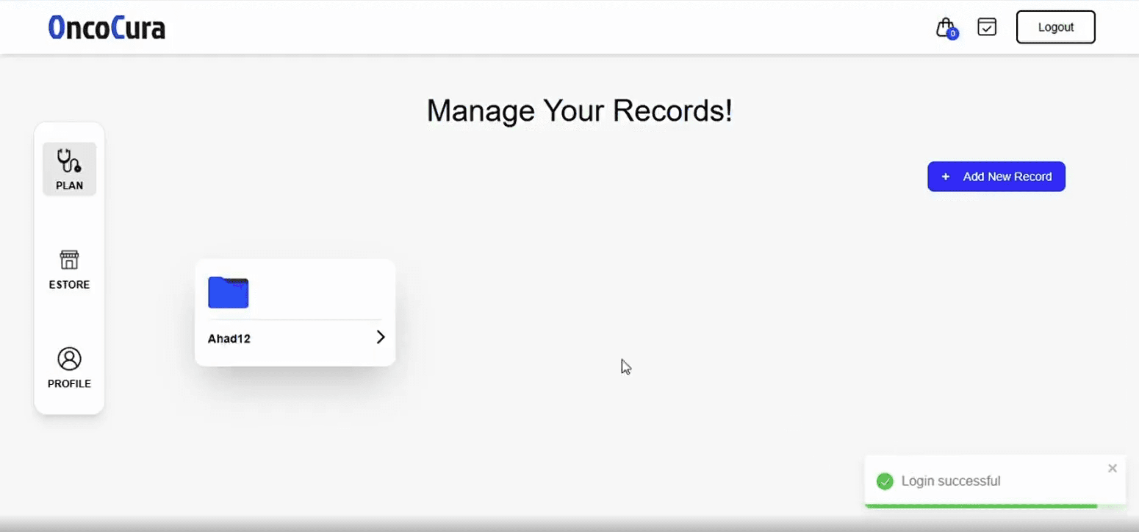 Dashboard - Patient treatment overview and tracking