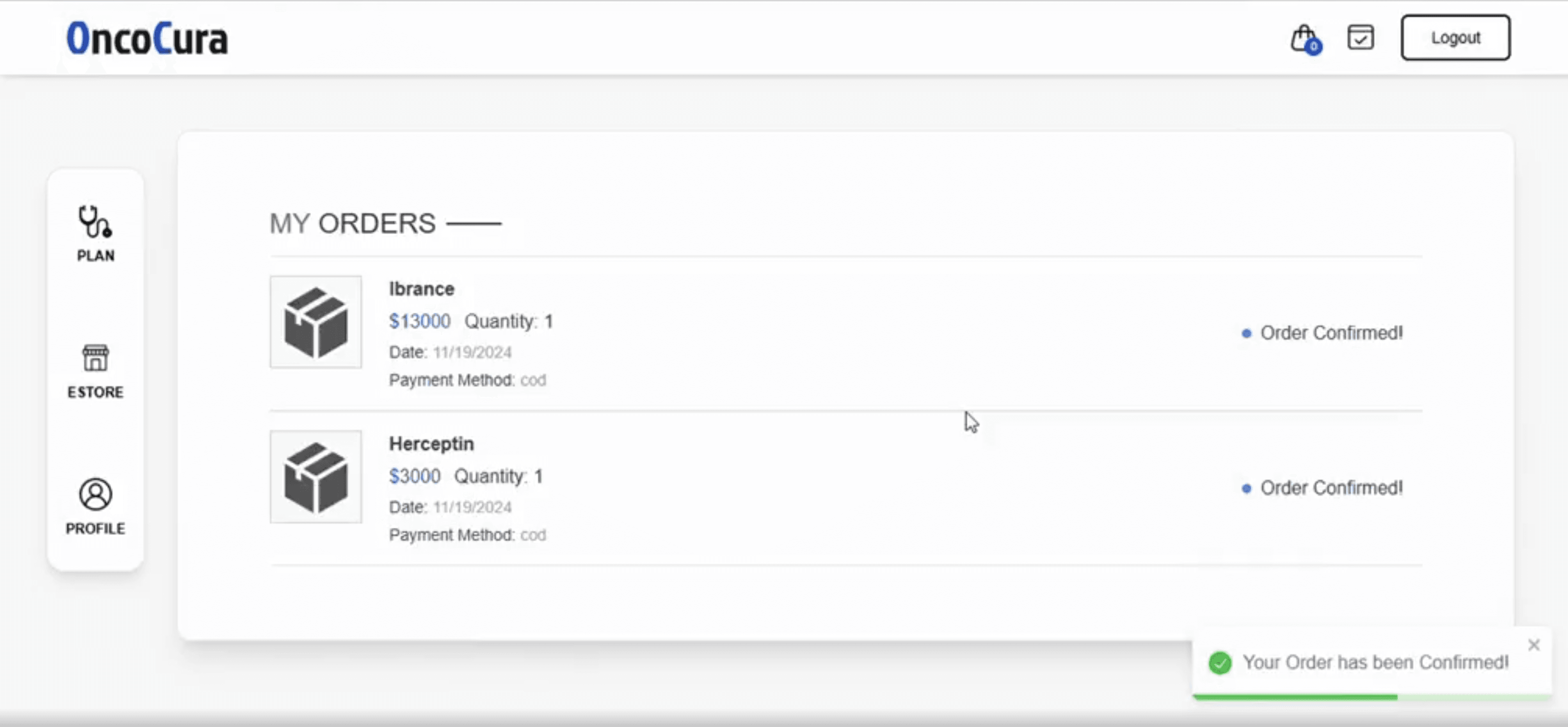 Order Management - Track orders and deliveries