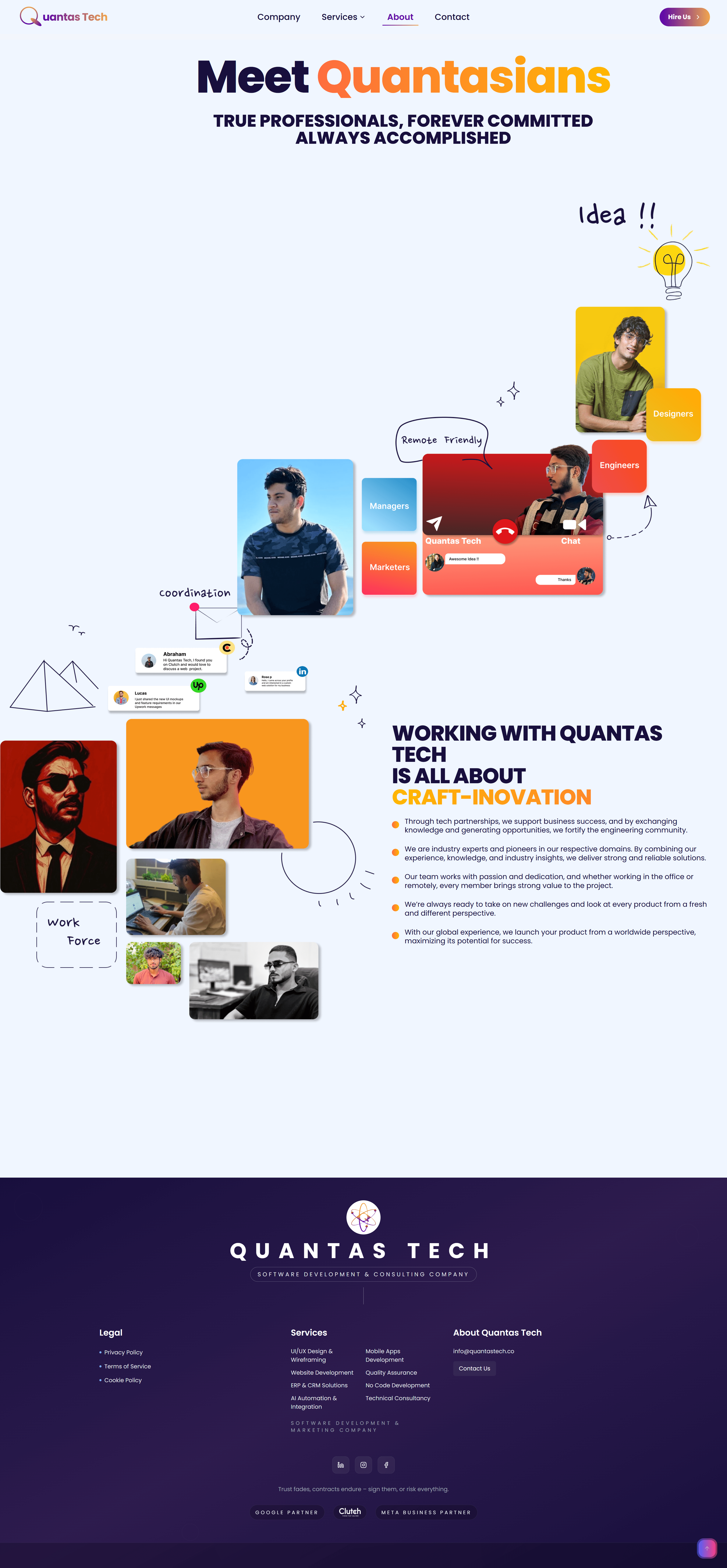 About Section - Company expertise and achievements